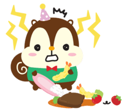 Squly & Friends: Party sticker #174019