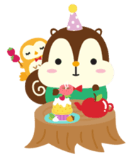 Squly & Friends: Party sticker #174026