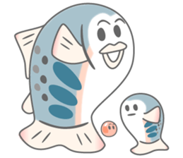 Seema trout and friends. - For anglers. sticker #174855