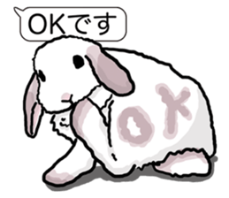 Feelings of Holland Lop Rabbit sticker #175127