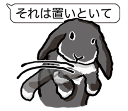 Feelings of Holland Lop Rabbit sticker #175143