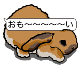 Feelings of Holland Lop Rabbit sticker #175144