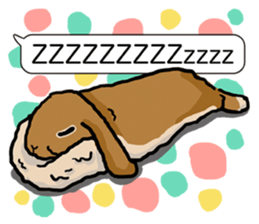 Feelings of Holland Lop Rabbit sticker #175153