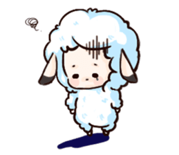 Fluffy sheep sticker #175242