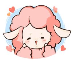 Fluffy sheep sticker #175243
