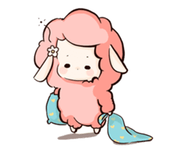 Fluffy sheep sticker #175245