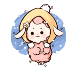 Fluffy sheep sticker #175247