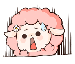 Fluffy sheep sticker #175248