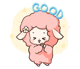 Fluffy sheep sticker #175251
