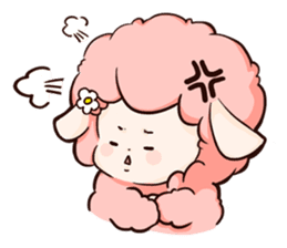 Fluffy sheep sticker #175255