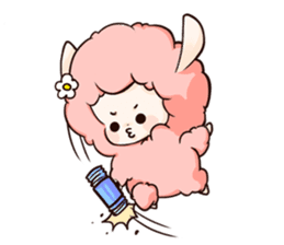 Fluffy sheep sticker #175257