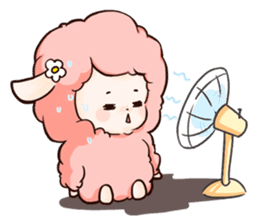 Fluffy sheep sticker #175259