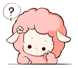 Fluffy sheep sticker #175260