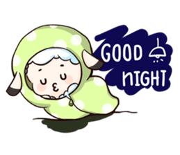 Fluffy sheep sticker #175262