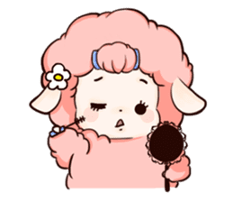 Fluffy sheep sticker #175264