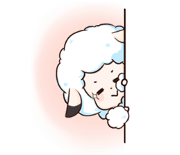 Fluffy sheep sticker #175265