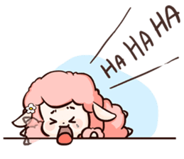 Fluffy sheep sticker #175266