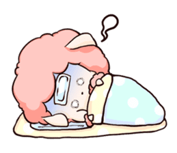 Fluffy sheep sticker #175267