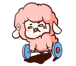 Fluffy sheep sticker #175270