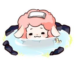 Fluffy sheep sticker #175271