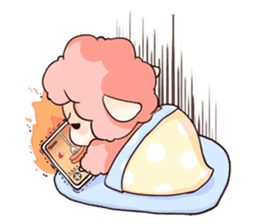 Fluffy sheep sticker #175272