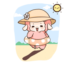 Fluffy sheep sticker #175273