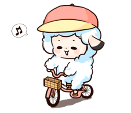 Fluffy sheep sticker #175274