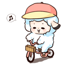 Fluffy sheep sticker #175274