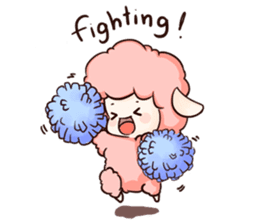 Fluffy sheep sticker #175277