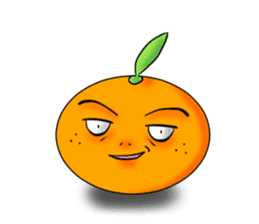 God of mandarin orange sticker #175299
