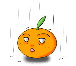 God of mandarin orange sticker #175302