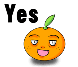 God of mandarin orange sticker #175303