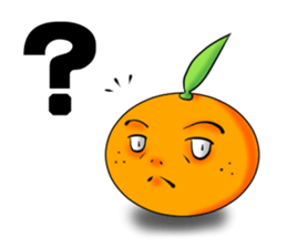 God of mandarin orange sticker #175306