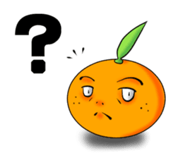 God of mandarin orange sticker #175306