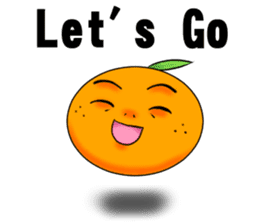 God of mandarin orange sticker #175307