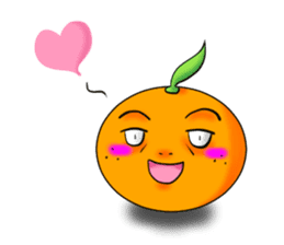 God of mandarin orange sticker #175308