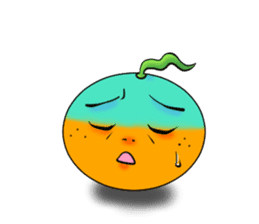 God of mandarin orange sticker #175310