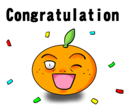 God of mandarin orange sticker #175311