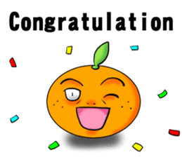 God of mandarin orange sticker #175311