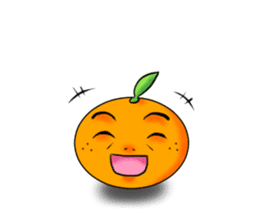 God of mandarin orange sticker #175313