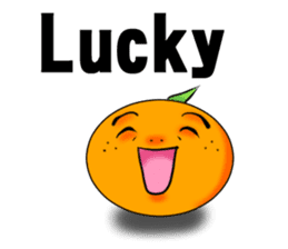 God of mandarin orange sticker #175319