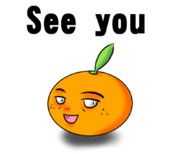 God of mandarin orange sticker #175320