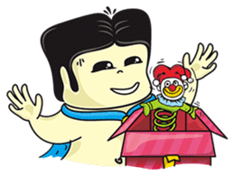 Uncle Jon and Broomstick. sticker #175530