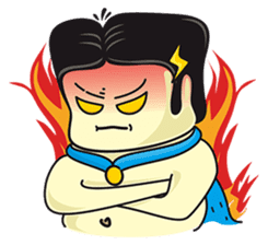 Uncle Jon and Broomstick. sticker #175532