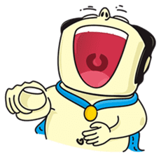 Uncle Jon and Broomstick. sticker #175536