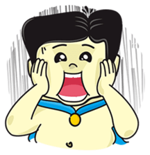 Uncle Jon and Broomstick. sticker #175541