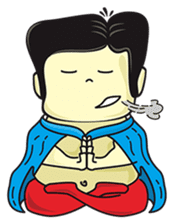 Uncle Jon and Broomstick. sticker #175545