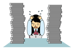 Woman office worker 2 sticker #175578