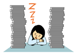 Woman office worker 2 sticker #175580