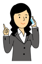 Woman office worker 2 sticker #175584